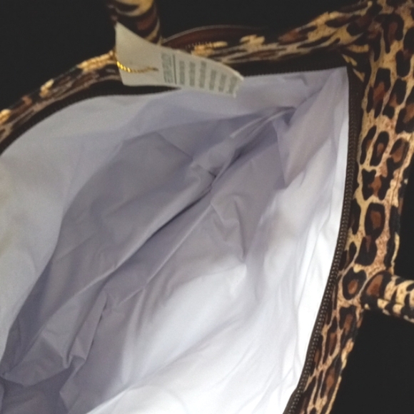 Raymond Waites Insulated Leopard Lunch Tote Bag Zip Close - Picture 4 of 6